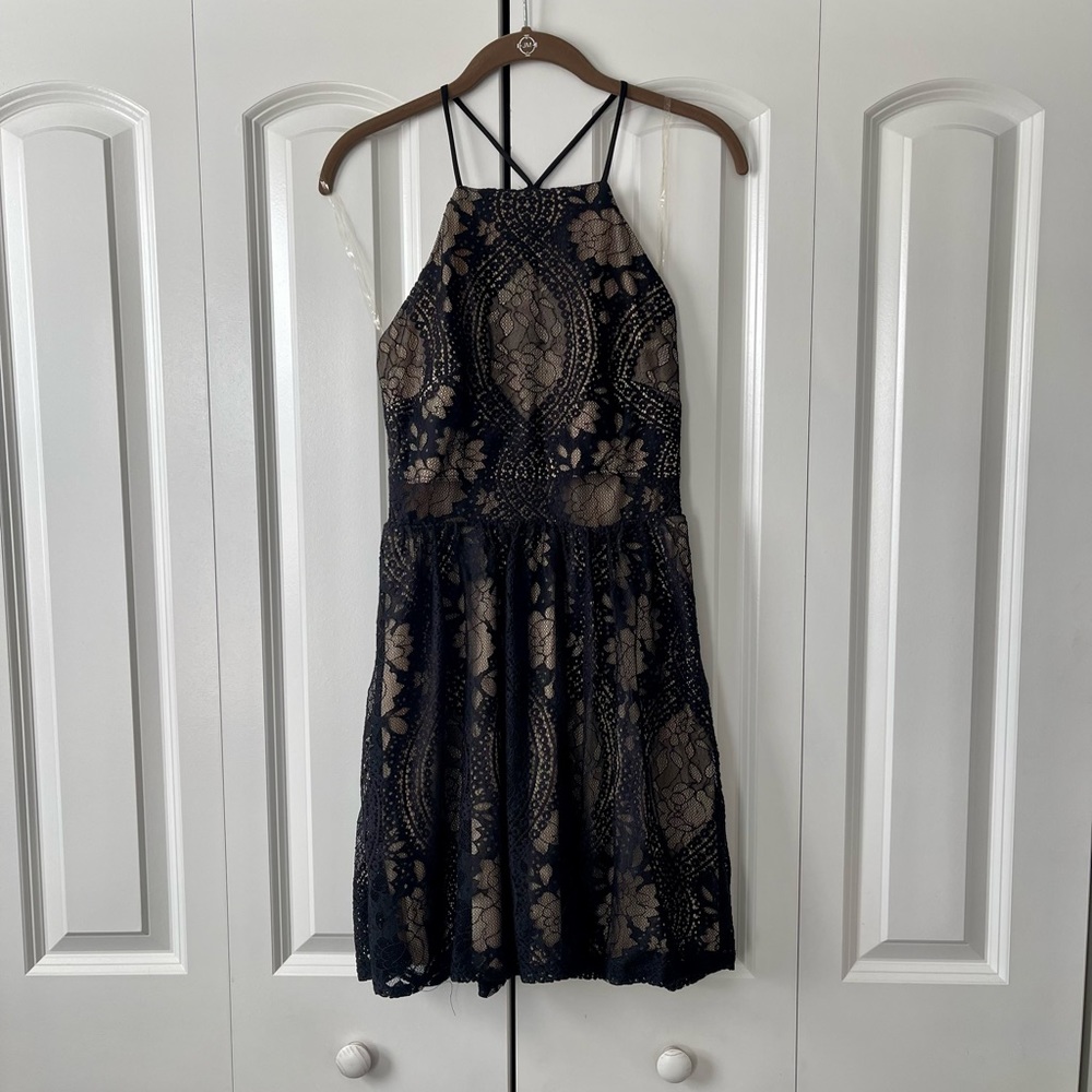 Black and tan dress